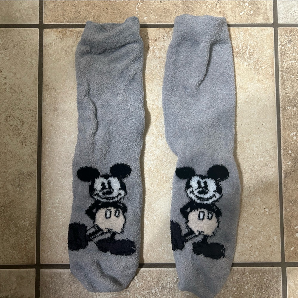 Mickey Mouse Fuzzy Socks
